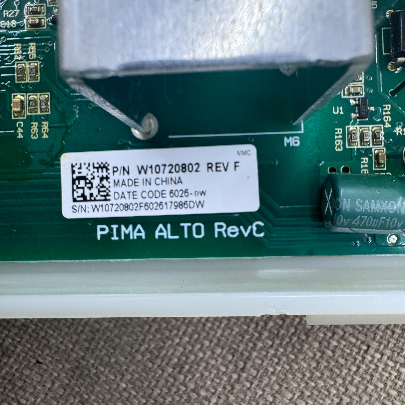 Whirlpool Washer Control Board W10779756 REV F Whirlpool Washer Control Board W10779756 REV F